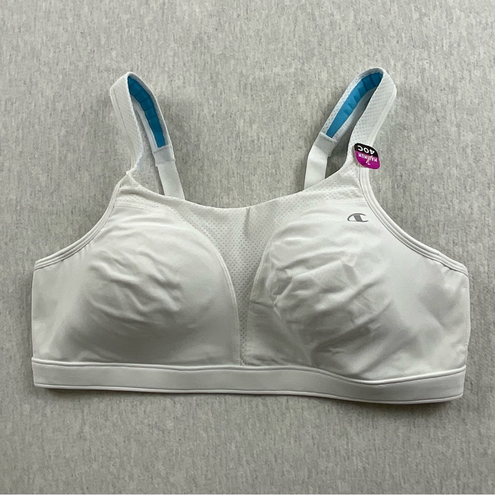 Champion 1602 Women’s SportS Bra size: 40C Maximum Support Double  Lining White